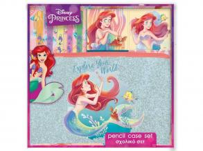 Luna: Disney Prinzessinnen - Ariel Schreibwaren-Set in PVC-Tasche