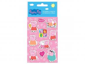 Peppa pig Aufkleber Set 8x12cm auf Bogen 5Stk