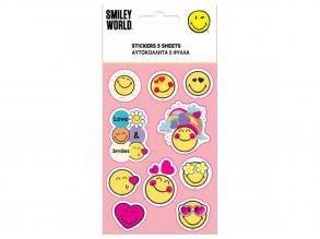 Smiley Aufkleber Set 8x12cm mit Bogen 5St.