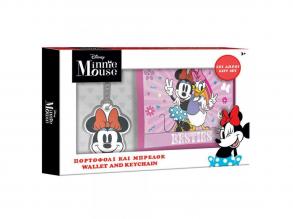 Minnie Mouse Geldbörse mit Schlüsselanhänger Geschenkset