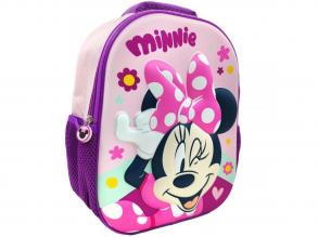 Disney Minnie Mouse 3D runder Schulranzen, Rucksack 26x10x32cm