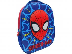 Spiderman 3D runder Schulranzen, Rucksack 26x10x32cm