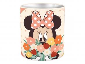 Disney Minnie Mouse zylindrisch Metall Schreibtisch Stifthalter 10x11cm