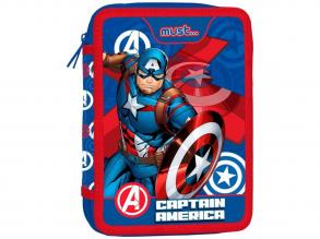 Muss: Avengers - Captain America zweistöckiges Federmäppchen 15x21x5cm