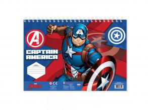 Captain America kreatives Malbuch mit Schablonen und Aufklebern in verschiedenen Ausführungen