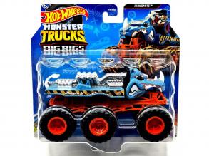 Hot Wheels Monster Trucks: Big Rigs Six Wheel Rhinomite Traktor 1:64 - Mattel