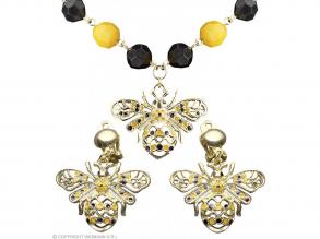 SET KETTE UND OHRRINGE BIENE