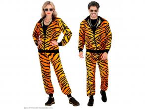 PARTY FASHION TRAININGSANZUG MIT TIGERMUSTER UNISEX KOSTÜM FÜR ERWACHSENE