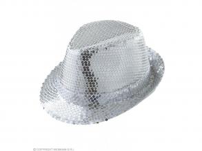 PAILLETTENFEDORA SILBER