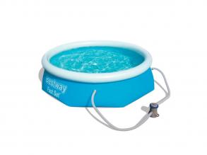 Bestway Fast Set Schwimmbecken (mit Filterpumpe), 244 cm