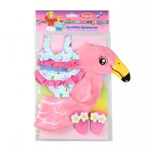 Puppen Schwimmset Flamingo, 35-45 cm