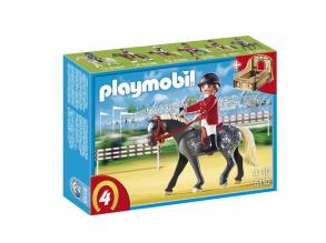 PLAYMOBIL 5110 - Trakehner mit braun-gelber Pferdebox
