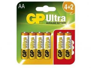 GP Ultra AA Bleistiftbatterien Satz mit 4 +2