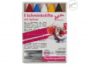 6-teiliges Schminkset - mit Anspitzer