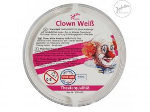 Clownsschminke in Weiß