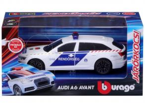 Bburago 1 /43 Audi A6 Ungarischer Polizeiwagen mit Sirene