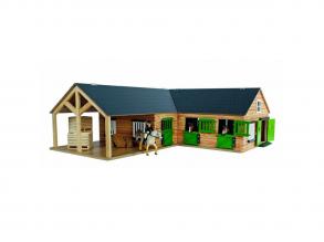 Kids Globe Horse Eckstall mit 3 Boxen und Abstellraum 1:24