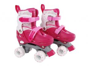 Street Rider Rollschuhe Pink Verstellbar, Größe 27-30