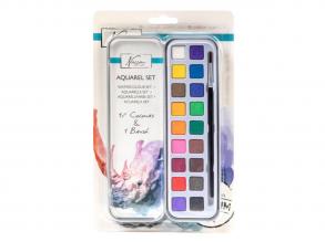 Nassauer Aquarellfarben-Set, 18 Farben