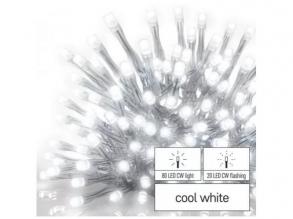 Led-Lichterkette , einstellbar , innen/außen , 100 led , 2,5 m , Eiszapfen , blinkend , kaltweiß , Timer , IP44 , Standard