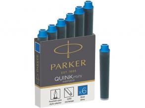 Parker Royal 6 Stk. kurze blaue Tintenpatrone