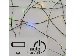 LED-Lichterkette , innen , Nano-LED , 1,9 m , RGB , grün , Timer , Batterie , 2021