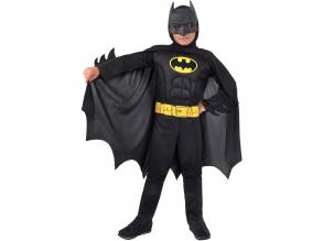 BATMAN COSTUME W/MUSCLES BLACK Kostüm für Jungen