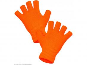 "NEON ORANGENE FINGERLOSE HANDSCHUHE"