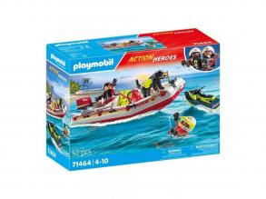 Playmobil: Feuerwehrauto mit Wasserscooter (71464)