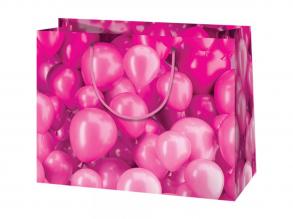 Cardex: Rosa Luftballon große Geschenktüte 26x13x33cm