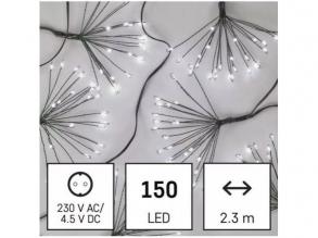 LED-Lichterkette , innen , Traversen , Nano-LED , 2,35 m , kaltweiß , Zeitschaltuhr